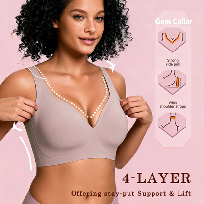 🎅🎄Last day of Christmas sales! NESLEMY Women’s Wireless Deep V Push-Up Bralette — Ultra-Comfortable T-Shirt Bra