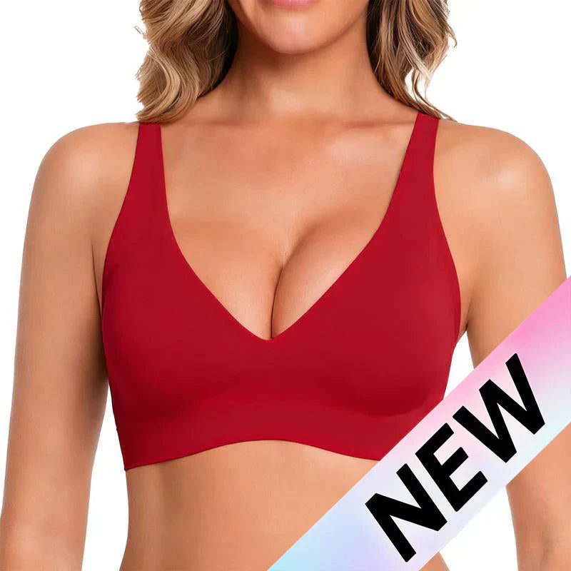 🎅🎄Last day of Christmas sales! NESLEMY Women’s Wireless Deep V Push-Up Bralette — Ultra-Comfortable T-Shirt Bra