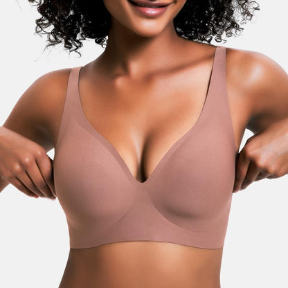 🎅🎄Last day of Christmas sales! NESLEMY Women’s Wireless Deep V Push-Up Bralette — Ultra-Comfortable T-Shirt Bra