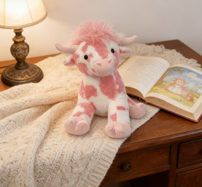 🔥 Last Day 49% OFF 💝 Say “I Love You” This Valentine’s Day with the Adorable Pink Highland Cow Plush 🐮